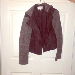 Women’s Half Leather Jacket